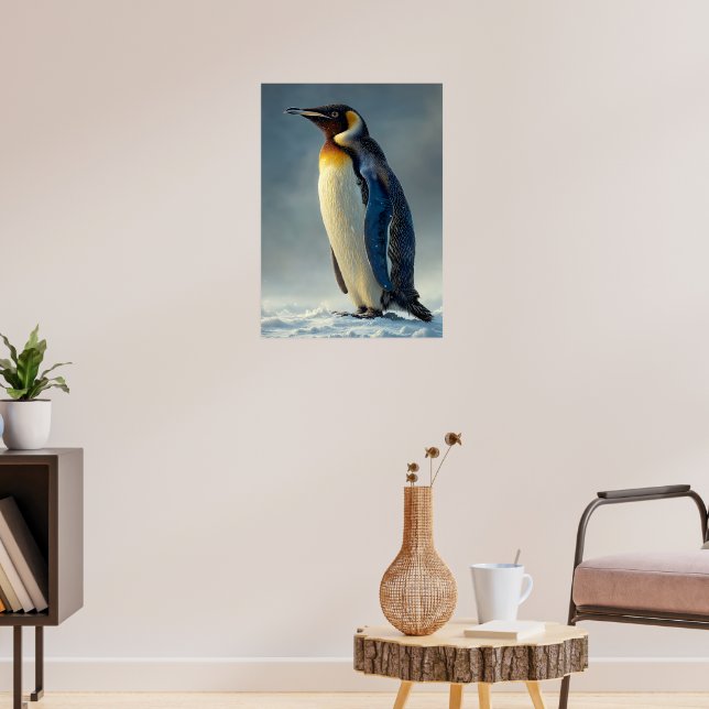 Majestic Penguin in the Arctic Snow Poster (Living Room 3)