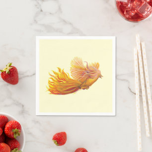 Majestic Phoenix Bird Napkins
