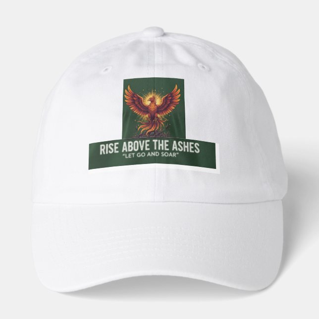 Majestic Phoenix Rising: Motivational Resilience  Hat (Front)