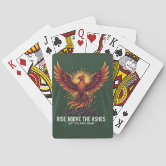 Majestic Phoenix Rising: Motivational Resilience  Poker Cards