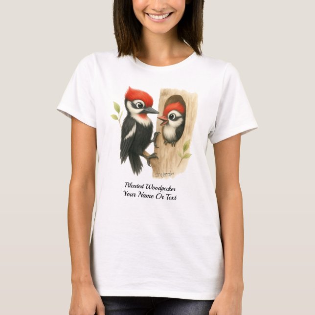 Majestic Pileated Woodpecker T-Shirt (Front)