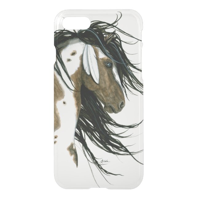 Majestic Pinto Horse Cell case b Bihrle (Back)