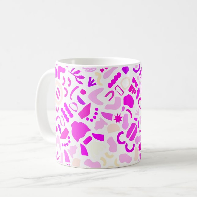Majestic Purple Abstract Mug (Front Left)