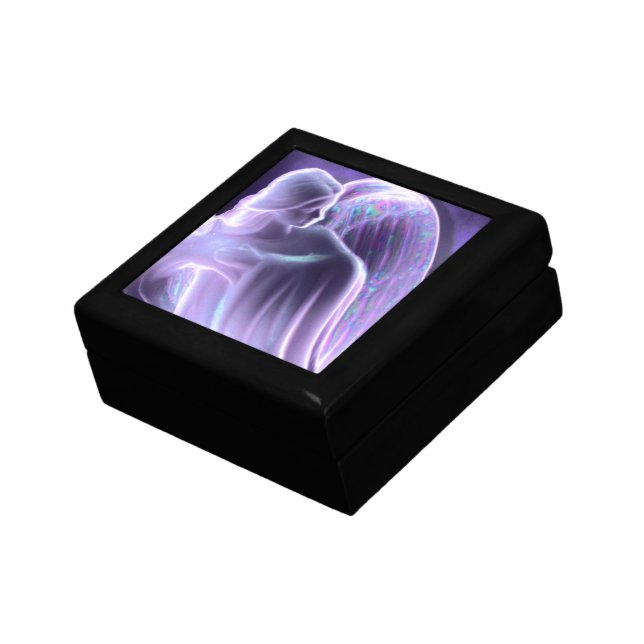 Majestic Purple Angel keepsake Box (Side)