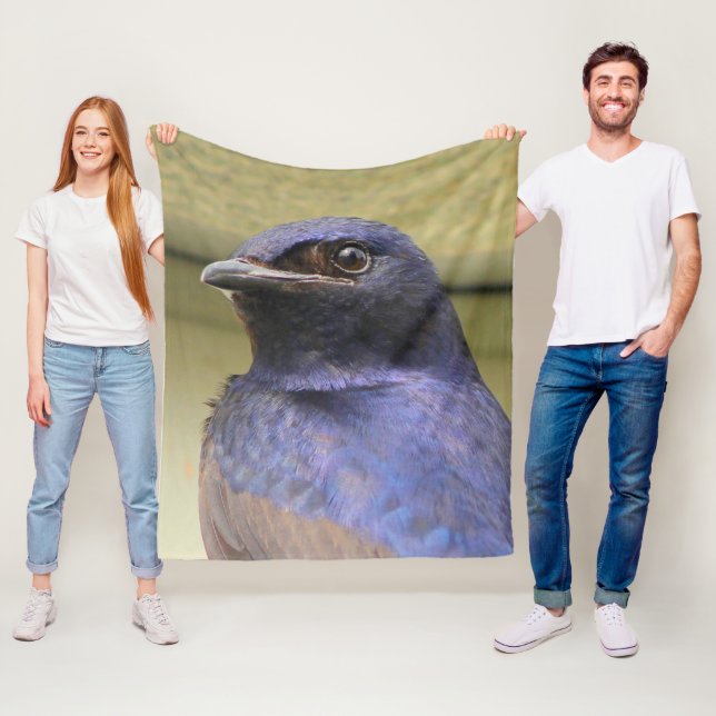 Majestic Purple Martin Fleece Blanket (In Situ)
