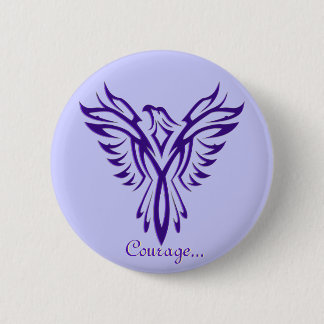 Majestic Purple Phoenix Rising badge / button