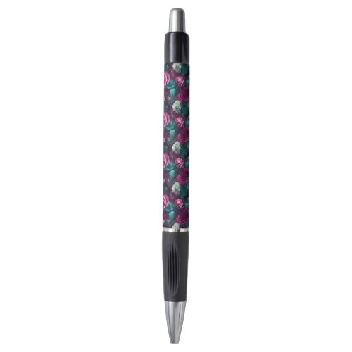 Majestic Purple Rose Garden Elegance and Romance Pen