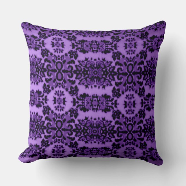 Majestic Purple Throw Pillow (Front)