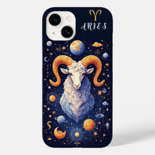 Majestic Ram Surrounded by Celestial Objects Case-Mate iPhone 14 Case