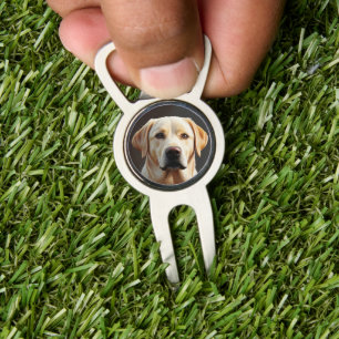 Majestic Realistic Labrador Retriever Oil Painting Divot Tool