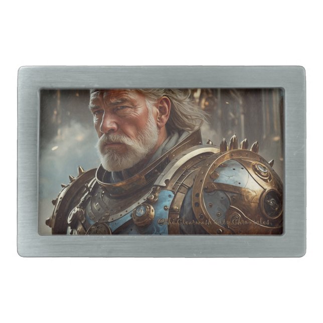 Majestic Regal Steampunk King Belt Buckle (Front)