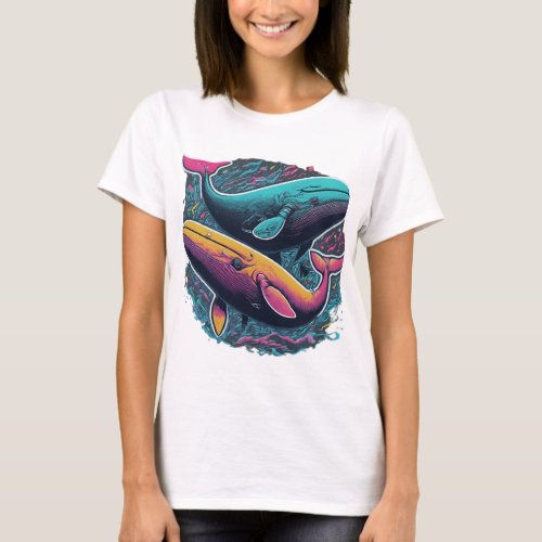 Majestic Right Whale Sticker Tribute to Ocean T_Shirt