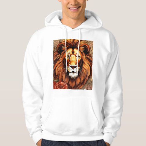 Majestic Roar Beautiful Lion Printed Hoodies Hoodie