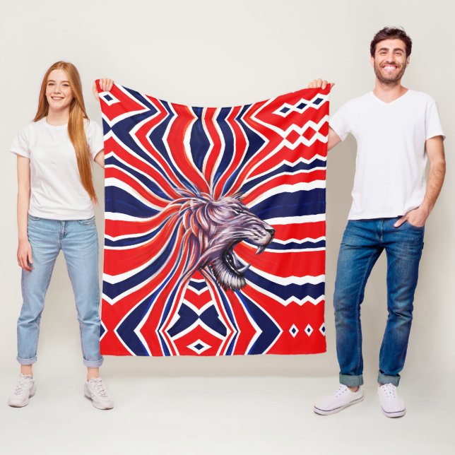 Majestic Roar Fleece Blanket (In Situ)