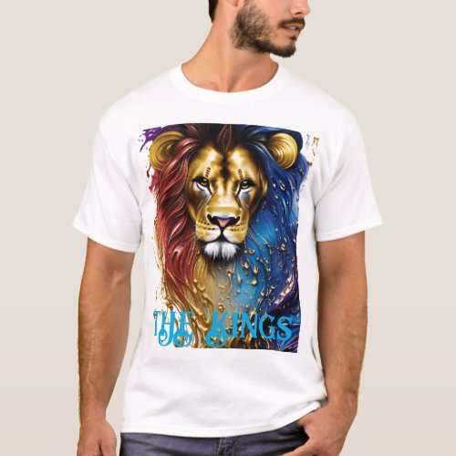 Majestic Roar Lion King Face Printed T_ShiT_Shirt T_Shirt