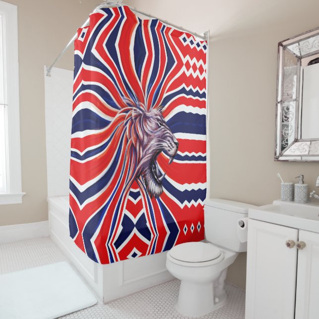 Majestic Roar Shower Curtain (In Situ)