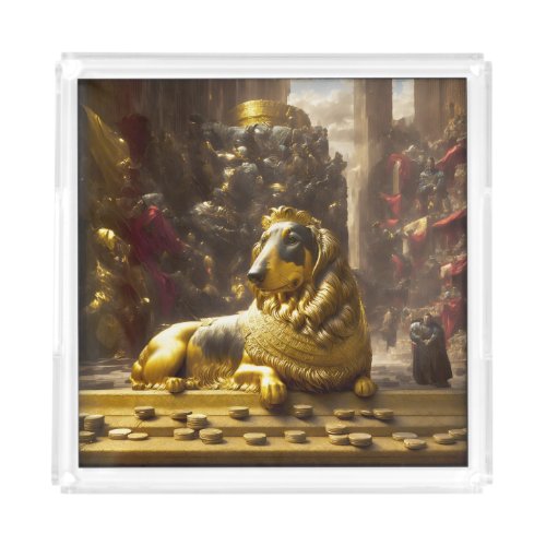 Majestic Royal Dog Acrylic Tray