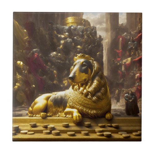 Majestic Royal Dog Ceramic Tile