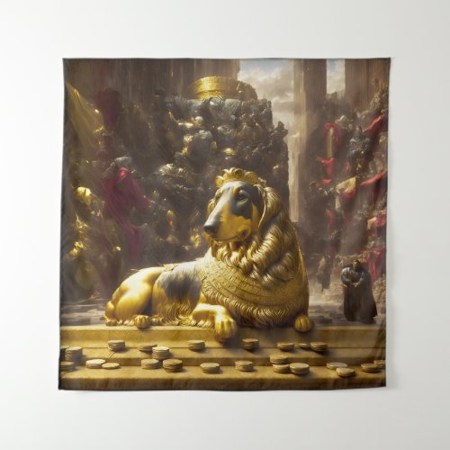 Majestic Royal Dog Tapestry