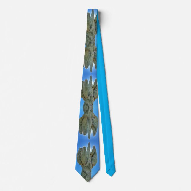 Majestic Saguaro Cacti Neck Tie (Front)