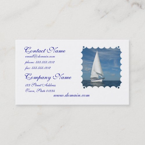 Majestic Sail Business Cards