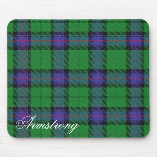 Majestic Scottish Clan Armstrong Tartan Mouse Pad