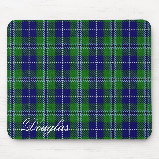 Majestic Scottish Clan Douglas Tartan Mouse Pad (Front)