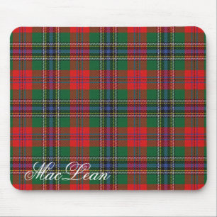 Majestic Scottish Clan MacLean Tartan Mouse Pad