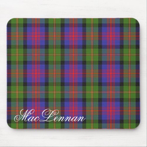 Majestic Scottish Clan MacLennan Tartan Mouse Pad