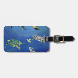 Majestic Sea Turtles Luggage Tag