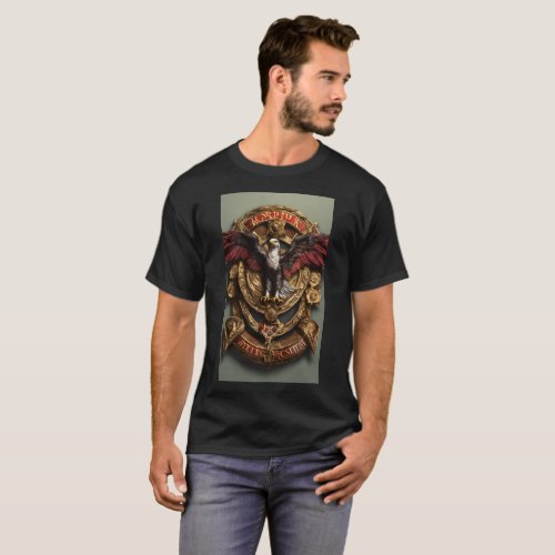 Majestic Sentinel The Hawk in Flight T_Shirt