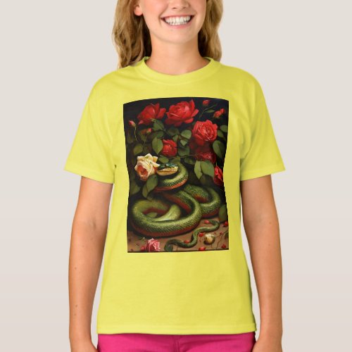  Majestic Serpent Ink Exquisite Snake T_Shirt