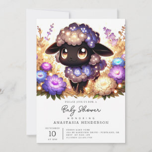 Majestic Sheep Baby Shower Invitation