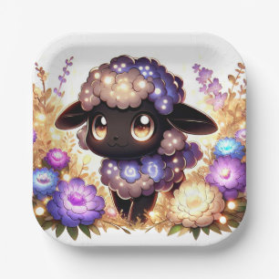 Majestic Sheep Baby Shower Paper Plates