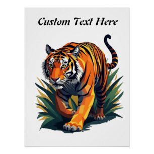 Majestic Siberian Tiger: The King of the Wild Poster