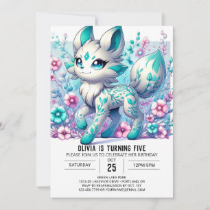 Majestic Simple Wolf Digital Birthday Invitation