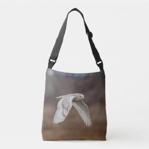 Majestic Snowy Owl of the Connecticut Coast Crossbody Bag