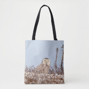 Majestic Snowy Owl of the Connecticut Coast Tote Bag