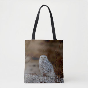 Majestic Snowy Owl of the Connecticut Coast Tote Bag