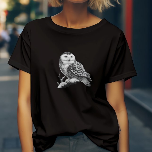 Majestic Snowy Owl Perched T-Shirt (Creator Uploaded)