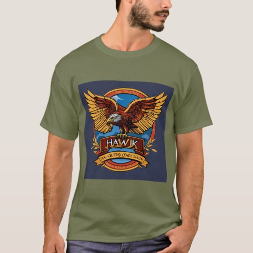 Majestic Soar Eagle Logo Mens T_Shirt