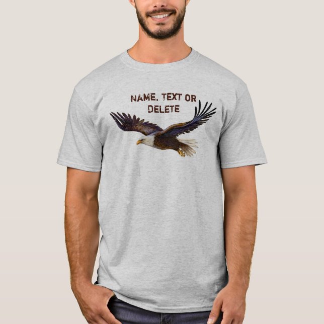 Majestic Soaring Personalized EAGLE Mens Shirts (Front)