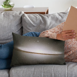 Majestic Sombrero Galaxy Hubble Telescope 2004 Accent Pillow