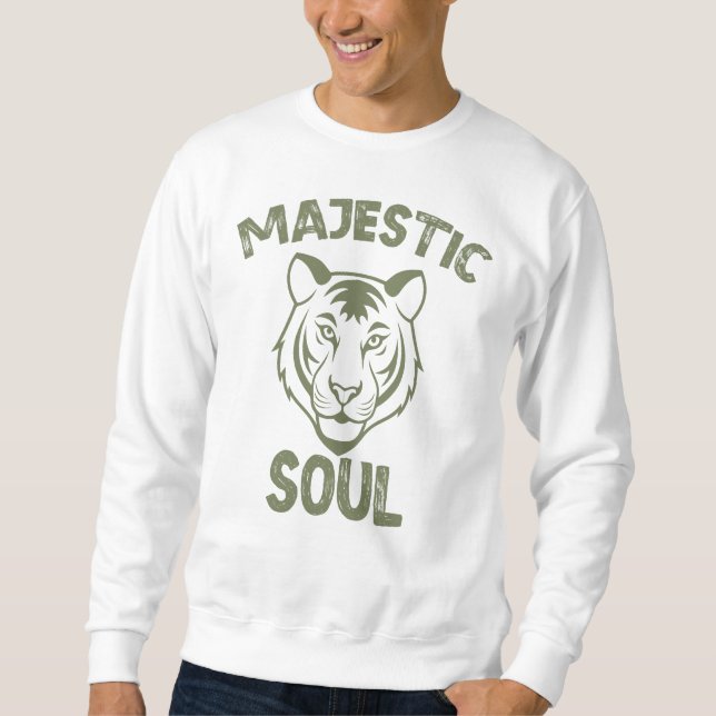 Majestic Soul, Tiger Face Sweatshirt (Front)
