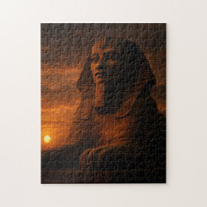 Majestic Sphinx Mystique Ancient Sunset Art Jigsaw Puzzle