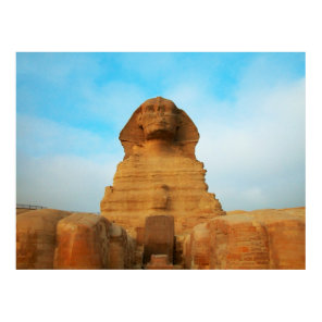 Majestic Sphinx Pyramids Egyptian Poster