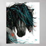 Majestic Spirit Horse By Amylyn Bihrle Poster at Zazzle