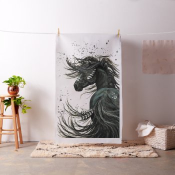 Majestic Spirit Horse Fabric By Bihrle by AmyLynBihrle at Zazzle