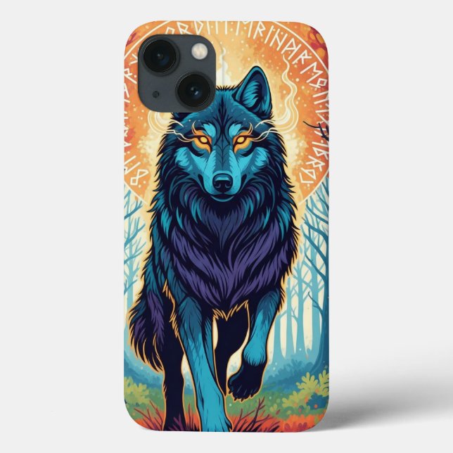 Majestic Spirit Wolf Phone Case (Back)