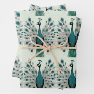 Majestic Splendour The Boho Peacock Wrapping Paper